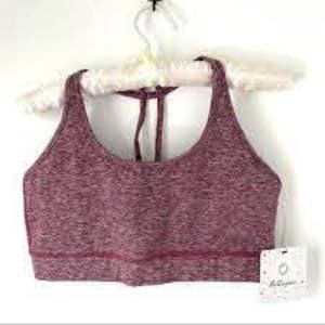 Whisper bra in burgundy stripe